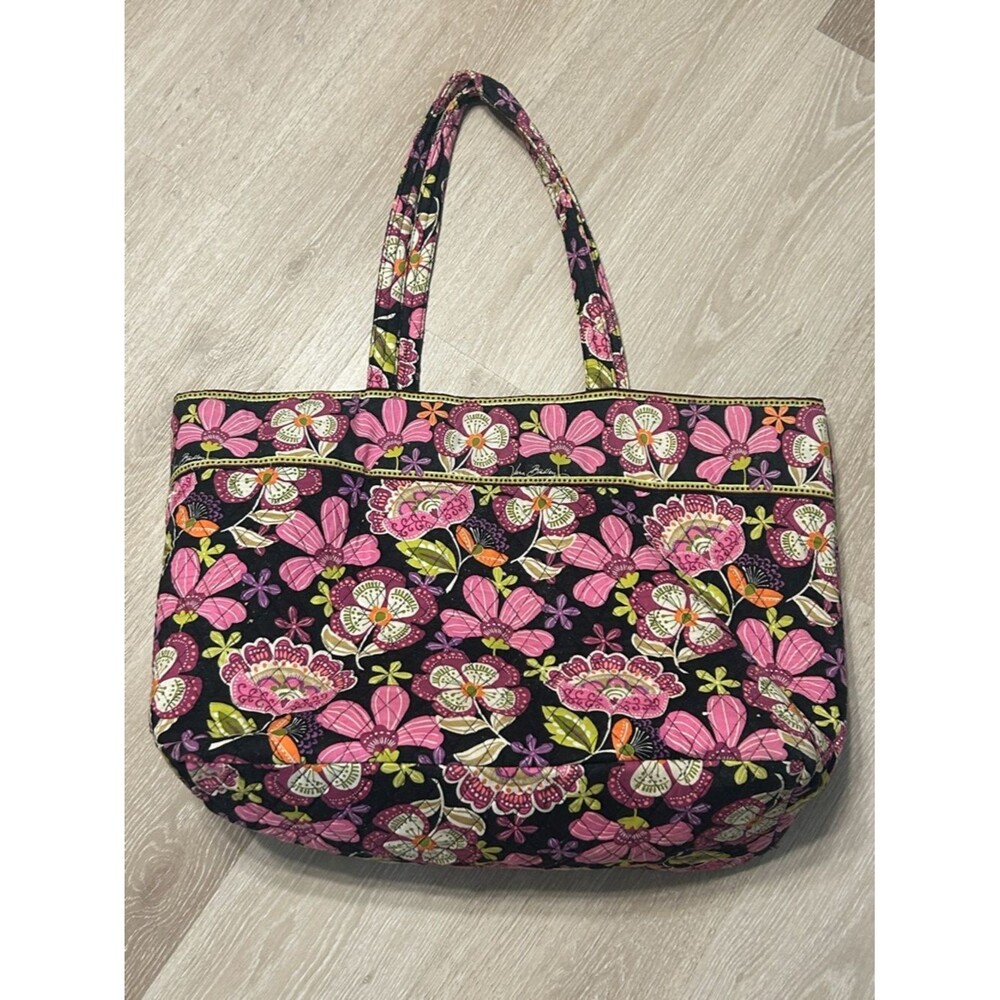 Vera Bradley Pirouette Pink Quilted Floral Extra Large Floral Tote Bag - Picture 2 of 8
